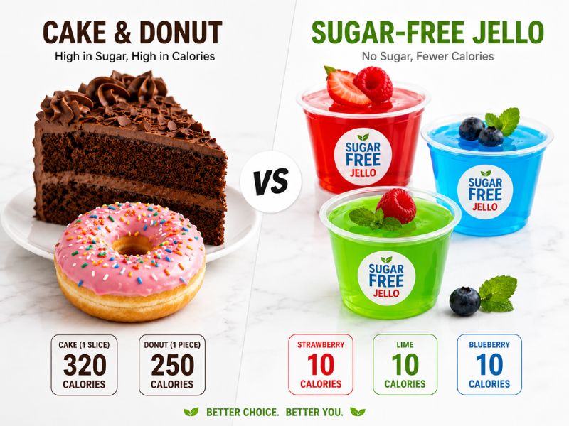 Jell-O vs high calorie desserts for weight loss