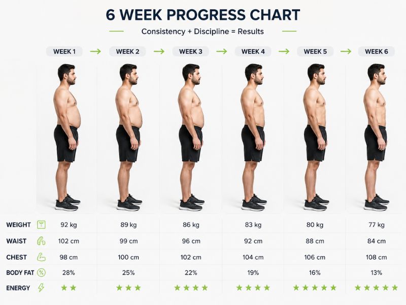 Ozempic 6 week weight loss results before and after weekly progress
