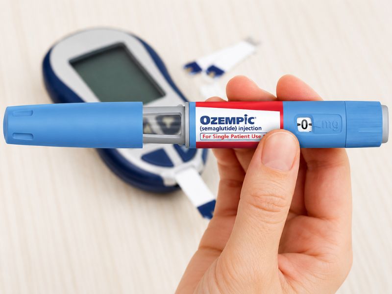 Ozempic injection pen used for weight loss and diabetes
