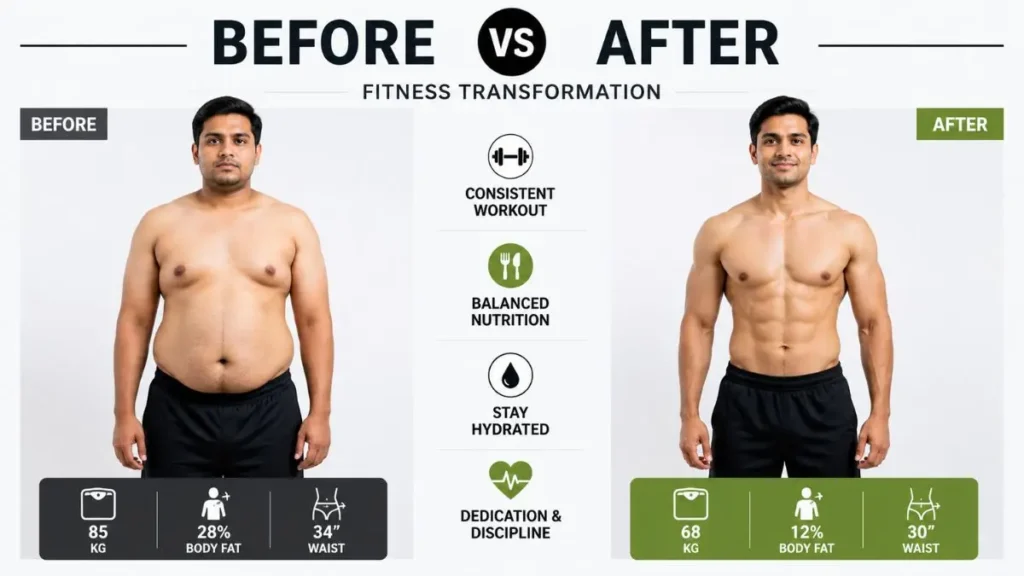 can you gain muscle in a calorie deficit transformation