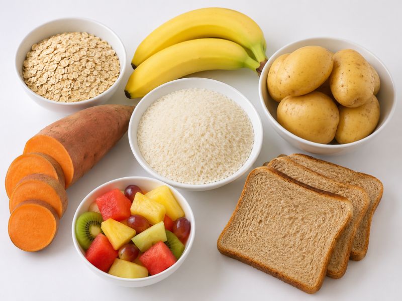 carbohydrate foods for muscle gain