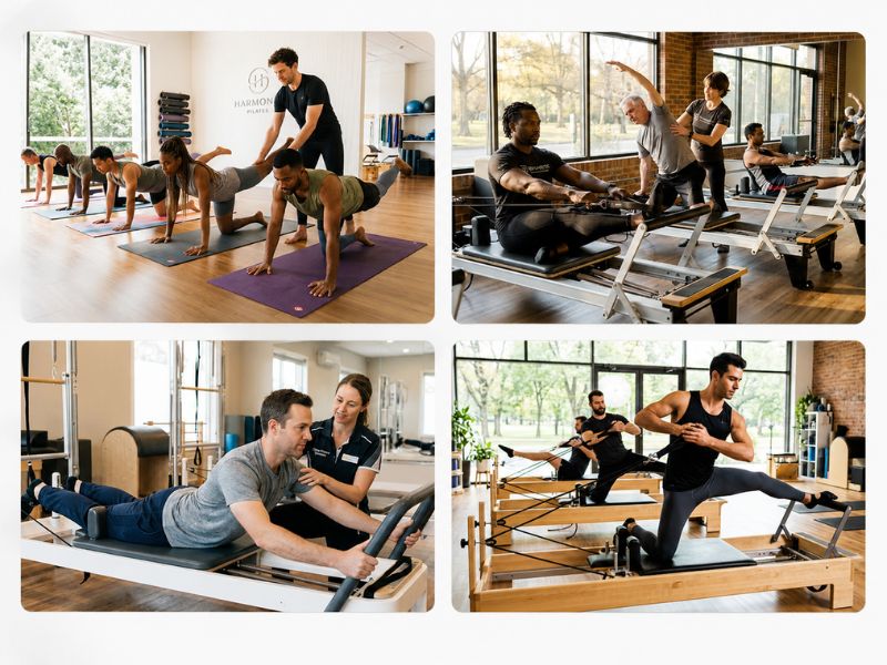 Different types of Pilates exercises
