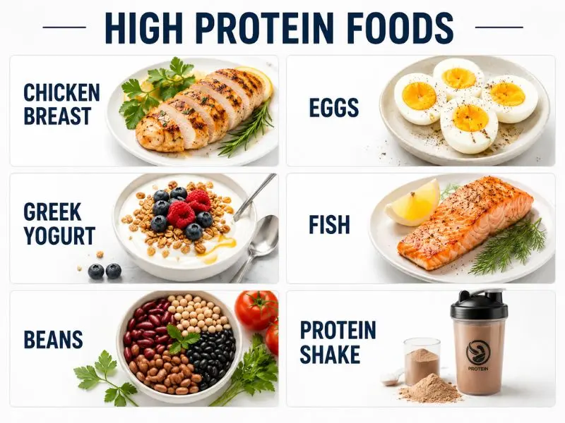 high protein foods for muscle growth and fat loss