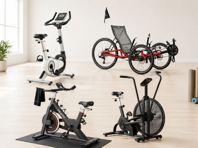 Different types of gym bicycles for weight loss