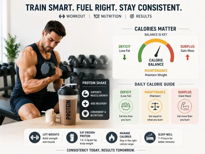 Strength training and protein for body recomposition