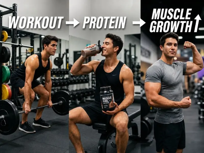 How high protein meals support muscle growth after strength training