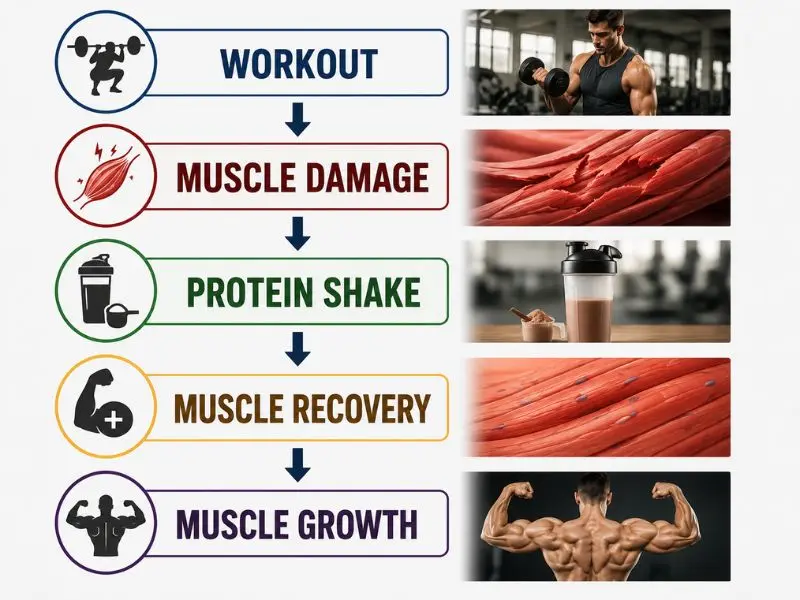 Protein shake after workout