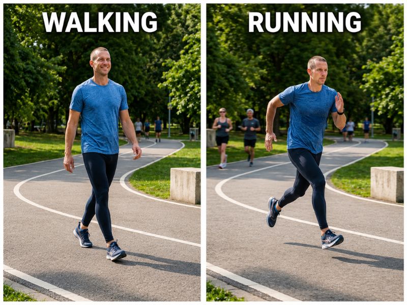 Walking vs running for weight loss comparison