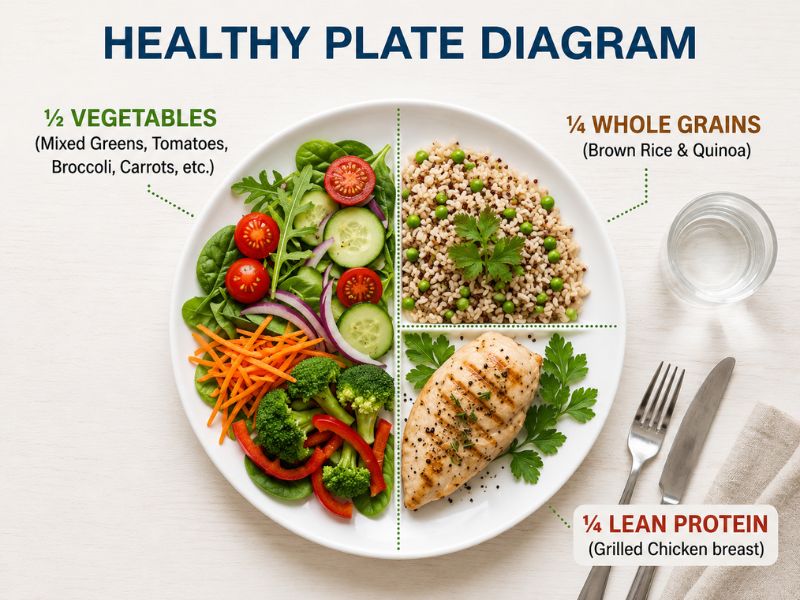 Balanced high protein meal for weight loss