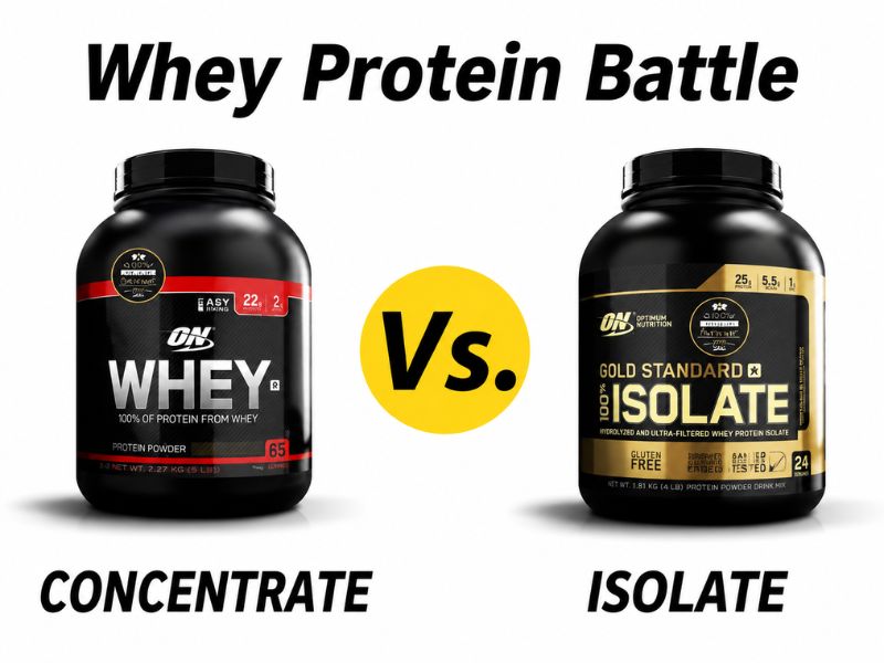 whey concentrate vs whey isolate vs whey hydrolysate comparison