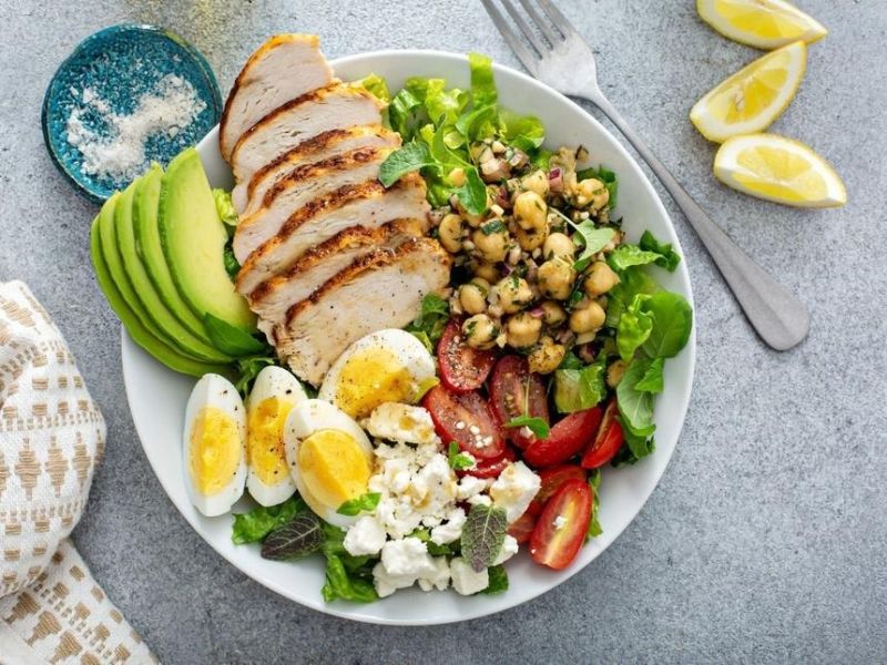 balanced muscle gain diet plan meal