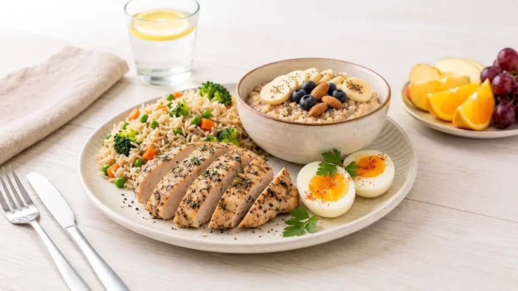 7 day meal plan to gain muscle mass