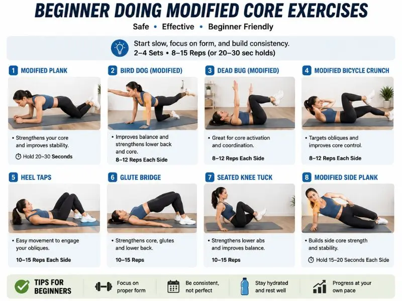 beginner core workout at home