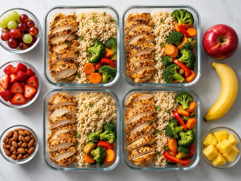 fat loss muscle gain meal plan with healthy foods