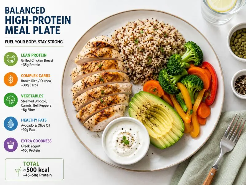 Healthy foods for losing fat and building muscle