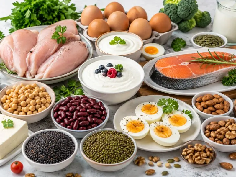 high protein foods for fat loss and muscle gain