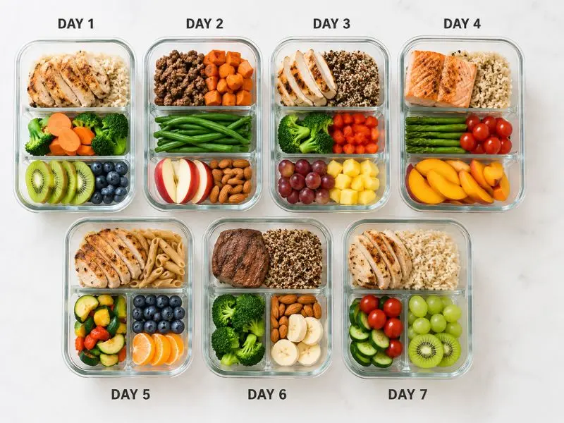 7 day meal prep for muscle gain