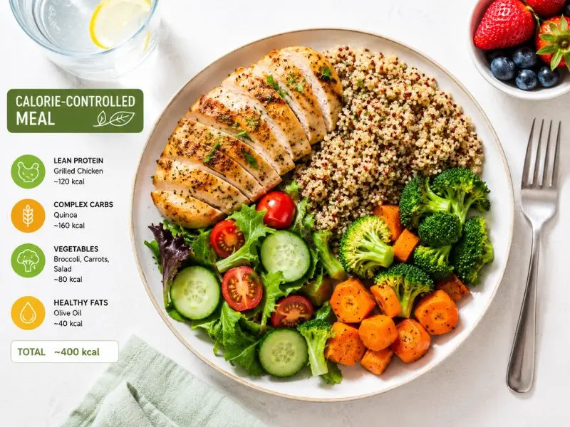 Moderate calorie deficit for fat loss