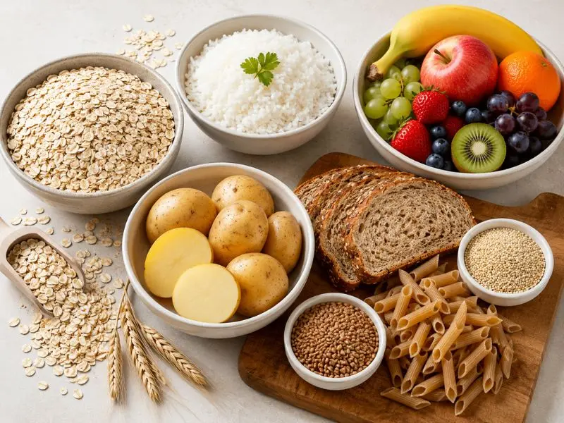 healthy carbohydrates for muscle gain and fat loss