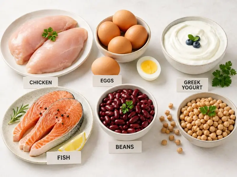 High protein foods for muscle growth