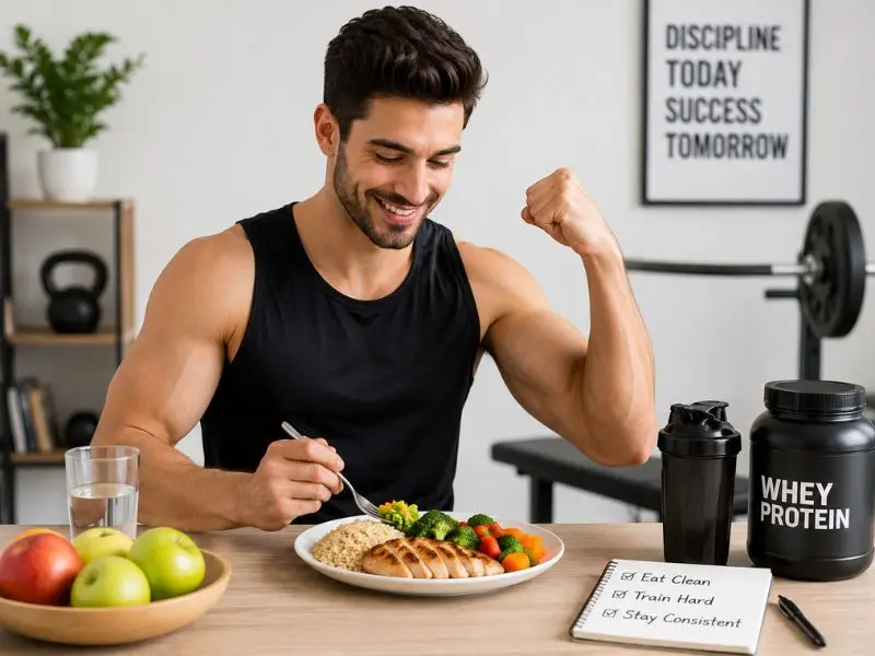 lose fat gain muscle eating plan fitness tips