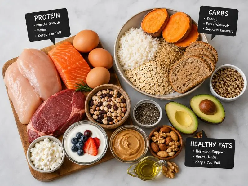 Foods for how to gain muscle mass without fat and support lean muscle gain