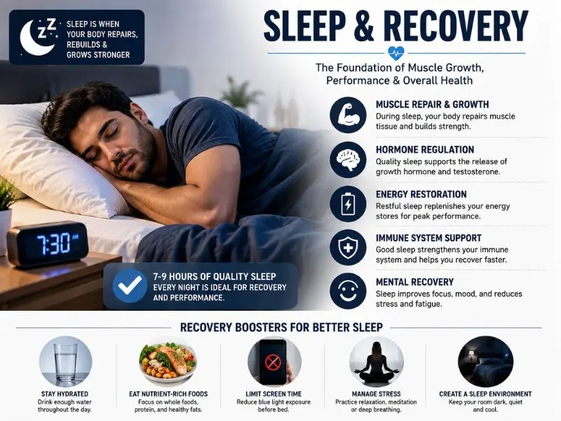 How to gain muscle mass without fat with proper sleep and recovery