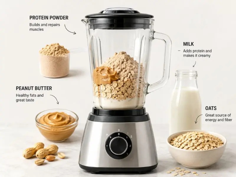 homemade protein drink for muscle gain