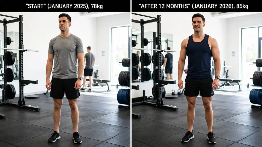 How much muscle can you gain in a year realistic muscle growth guide