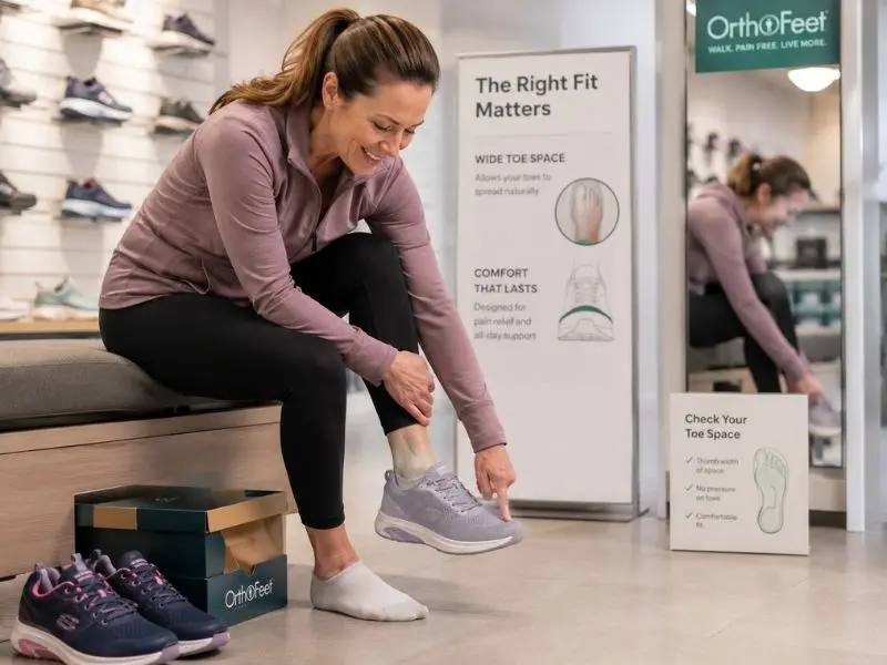 how women’s walking shoes should fit
