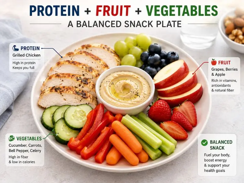 Balanced high protein snack for weight loss