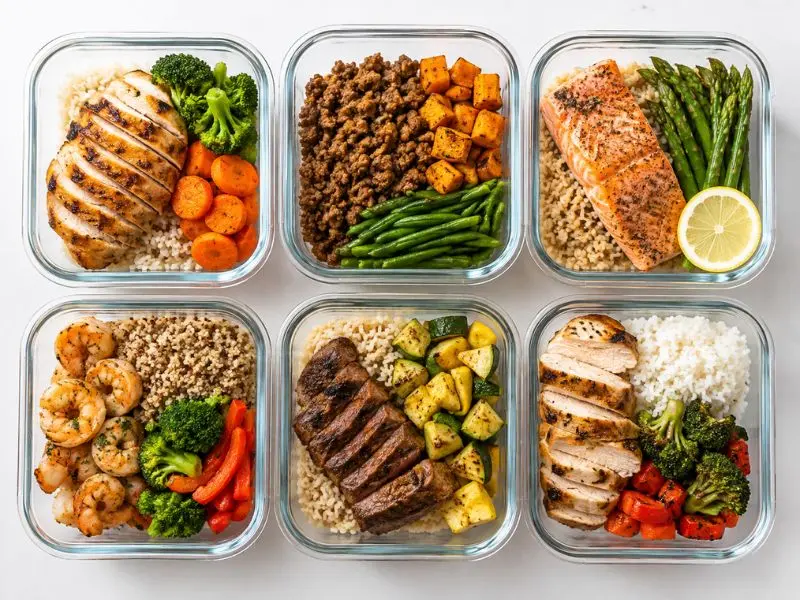body recomposition meal plan meal prep