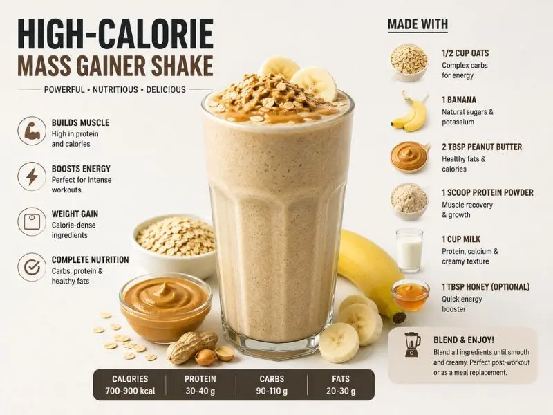 high calorie protein drink for muscle gain