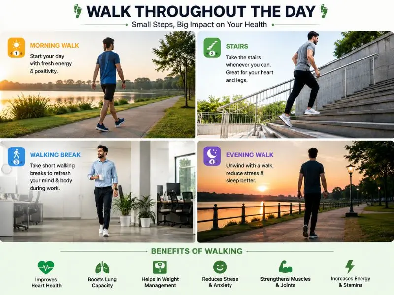 ways to reach 10,000 steps a day