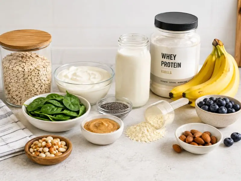 protein shake ingredients for muscle gain