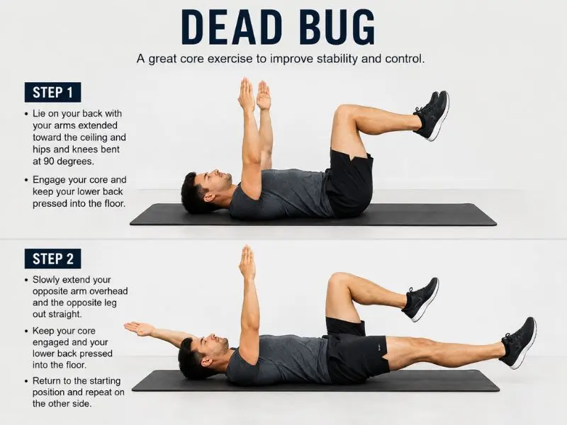 dead bug core exercise