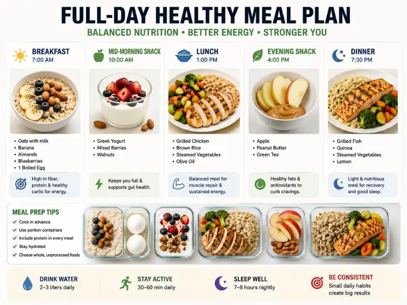 daily diet plan to burn fat and gain muscle