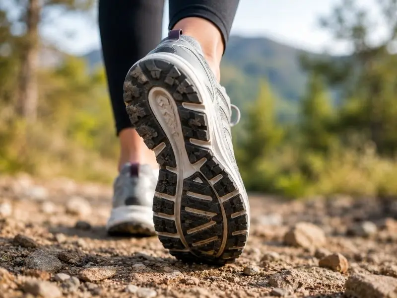hiking shoe traction on trail