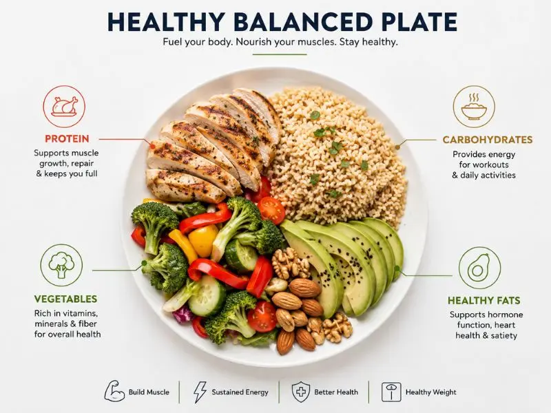 healthy diets to lose weight and gain muscle balanced meal