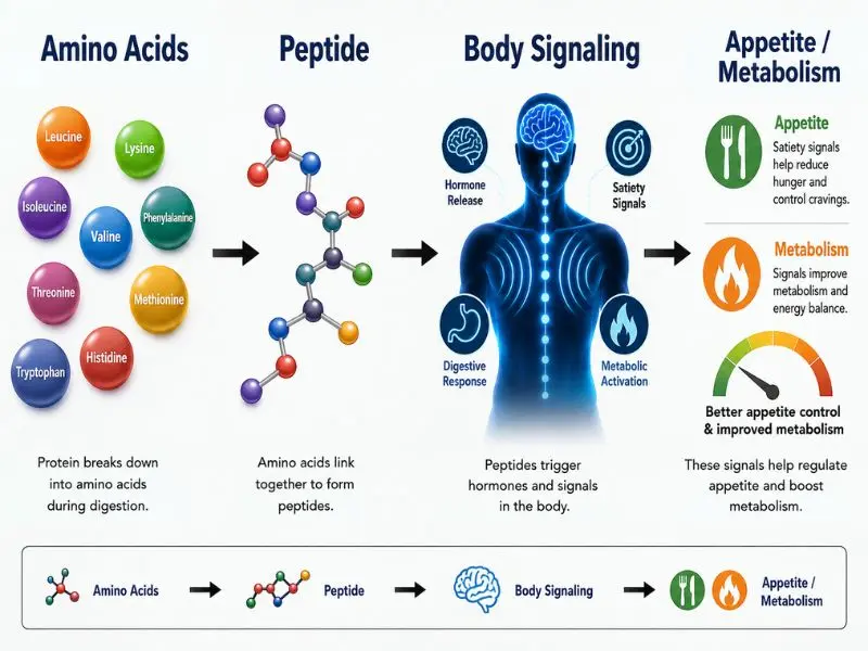 How peptides work in the body for weight management