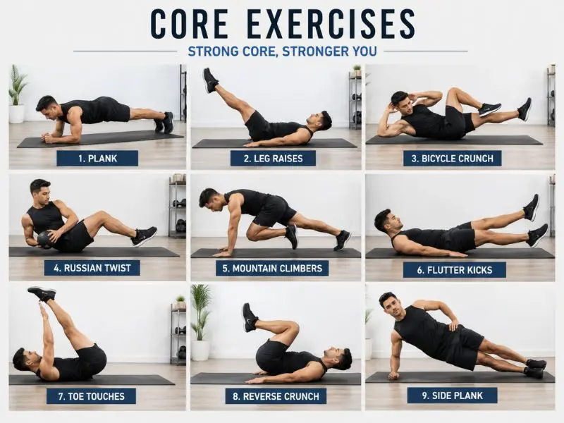core workout routine at home
