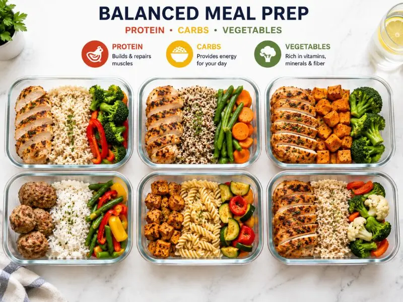 high protein meal prep containers for muscle gain