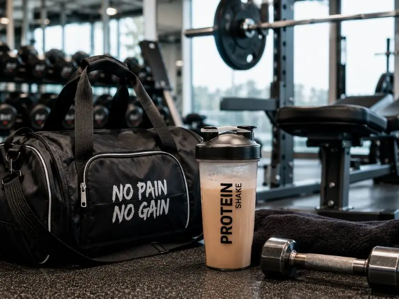 Protein shake around a workout
