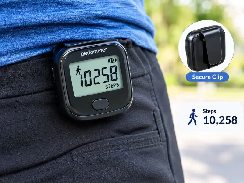 Realalt 3DTriSport pedometer for step and activity tracking