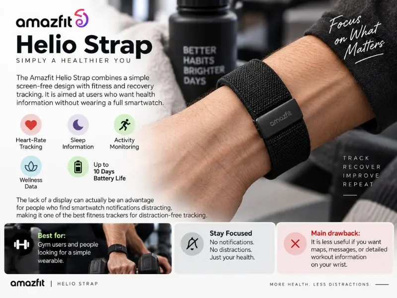 Amazfit Helio Strap fitness tracker