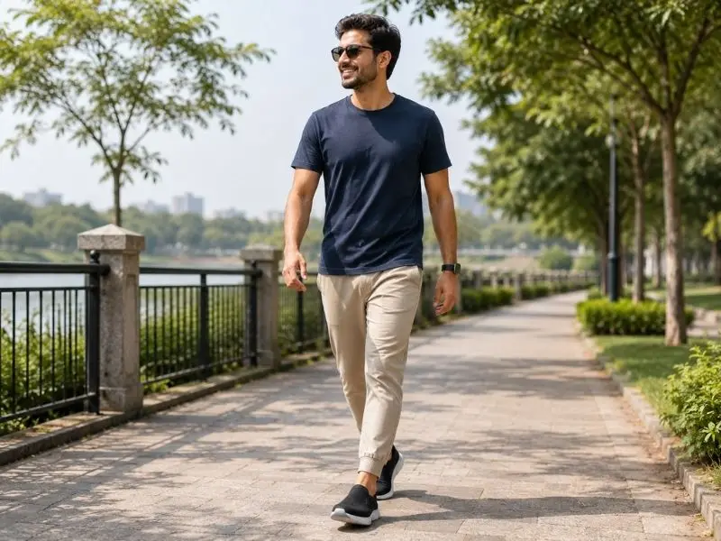 slip-on sneakers for walking outdoors