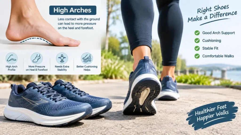best walking shoes for high arches