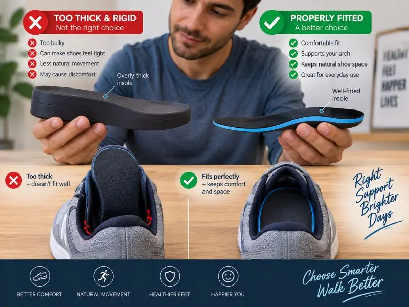 common mistakes when choosing insoles for flat feet