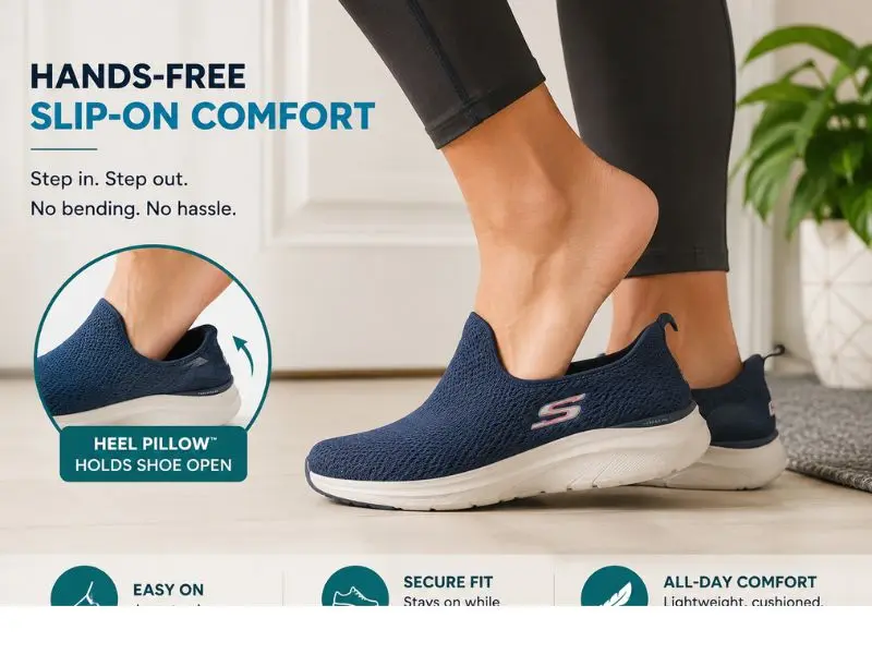 hands-free slip-on walking shoe
