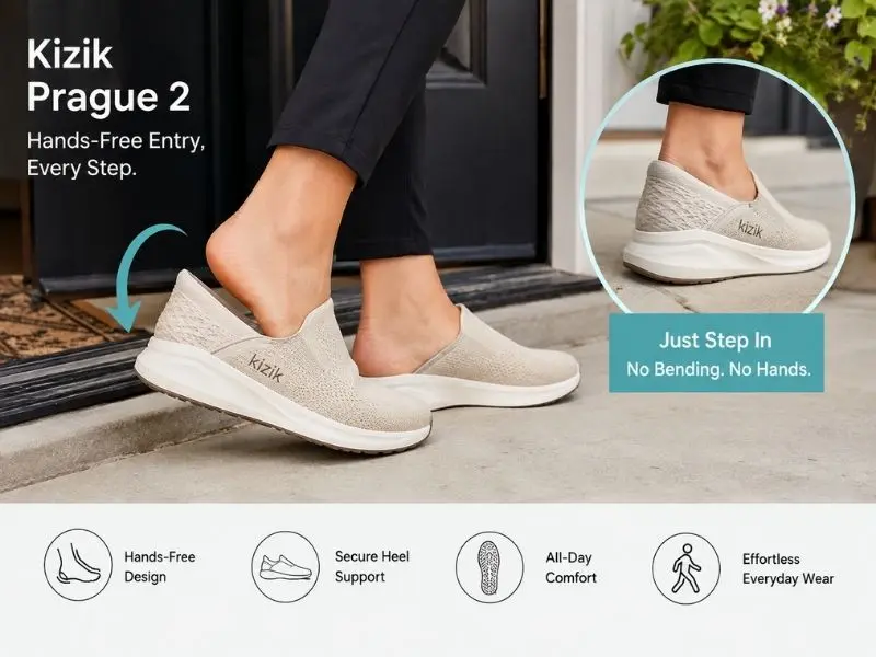 Kizik Prague 2 hands-free slip-on sneaker